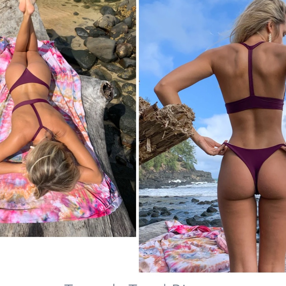 the girl & the water Tunnels Feline Bikini Top - Picture 5 of 6